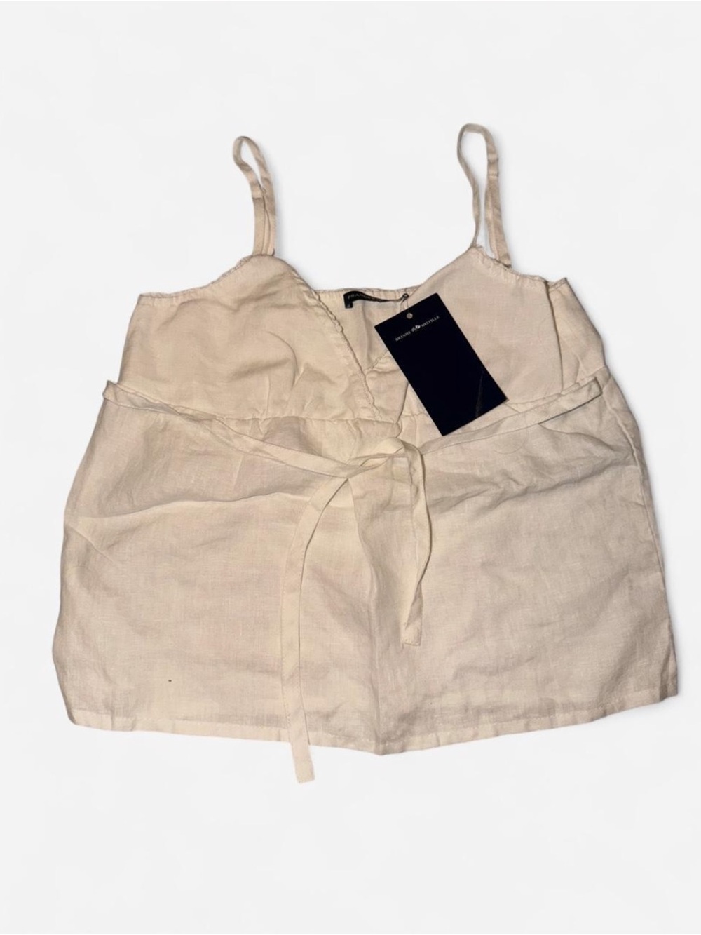 Brandy Melville — White linen top